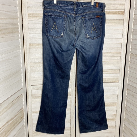 7 for All Mankind Men’s “A” Pkt Bootcut Jeans Size 34X32 - Picture 5 of 9